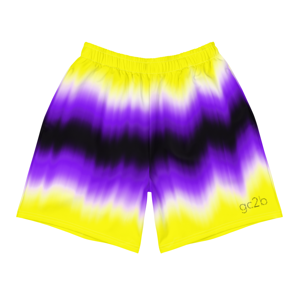 Nonbinary Pride Tie-Dye Athletic Shorts – gc2b