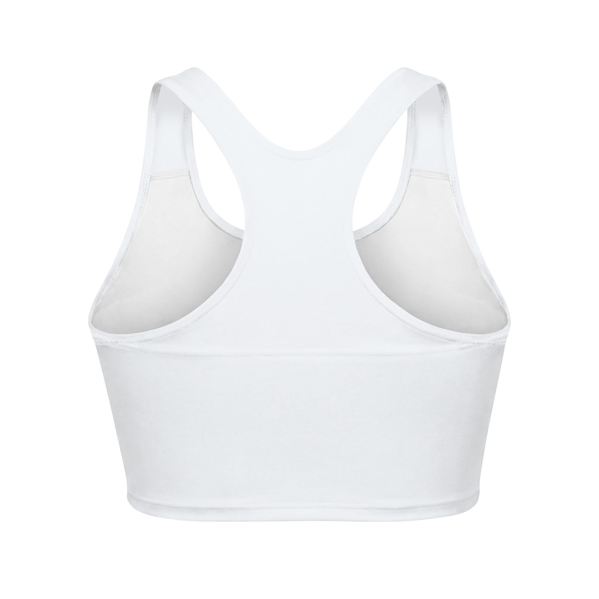 2b Luxe White Racerback