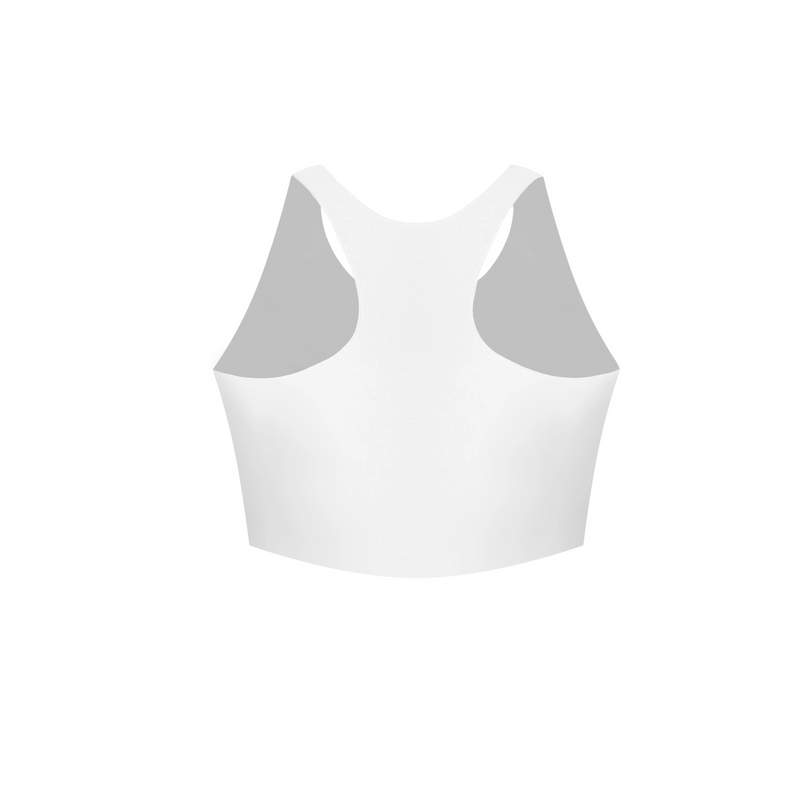 2b Luxe White Racerback