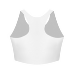 2b Luxe White Racerback